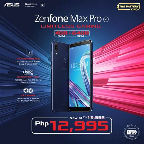 ASUS ZenFone Max Pro M1 (4GB) gets a price cut .